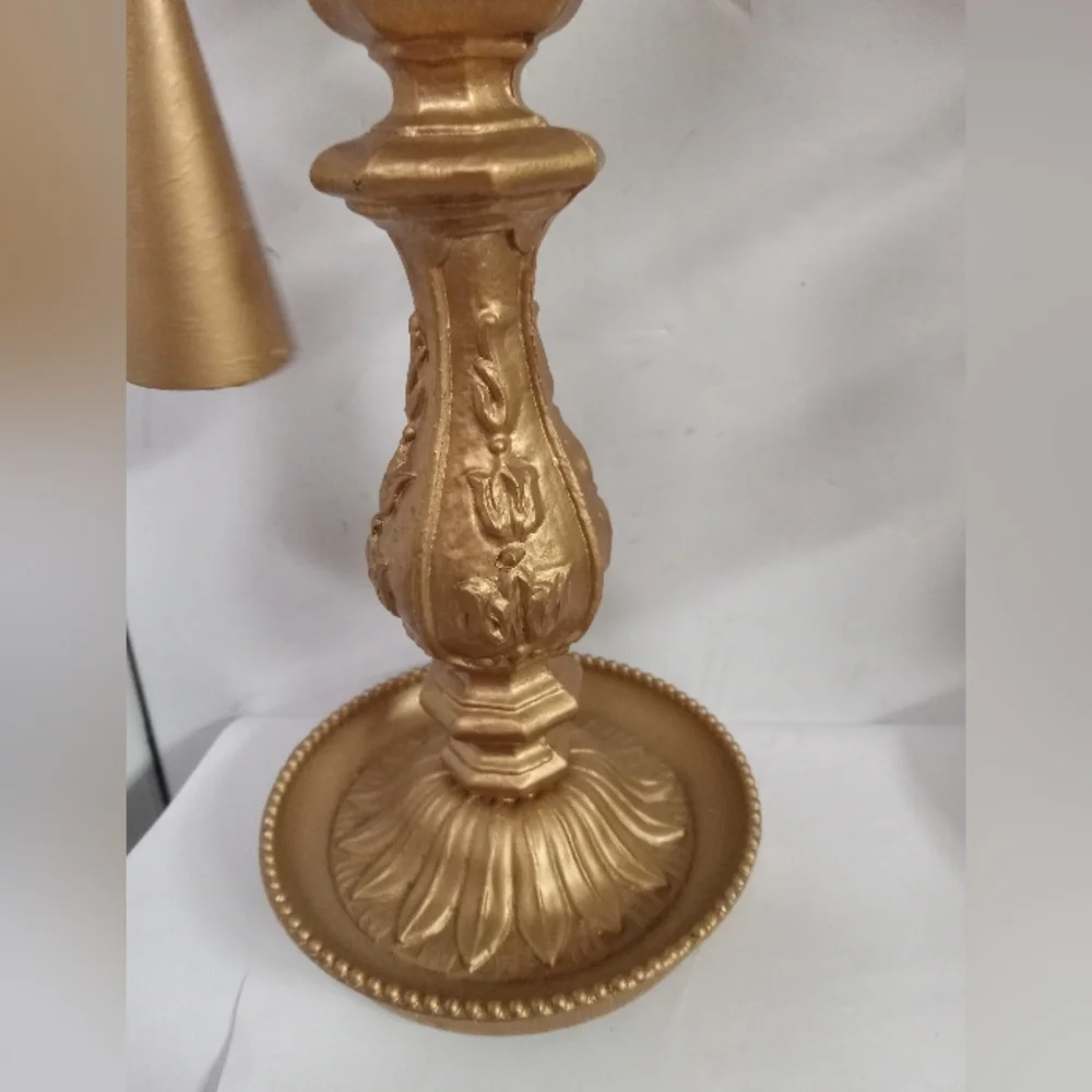 2-Pair Villy Vintage Candle Holders W/Snuffles Metal